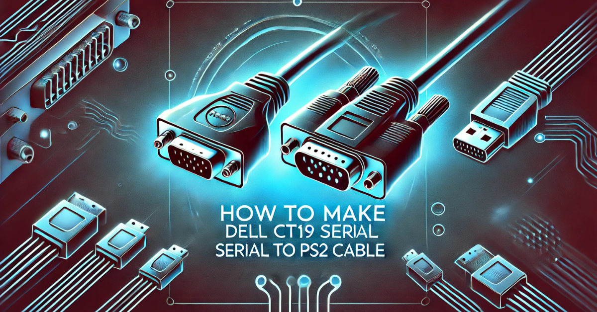 How To Make Dell CT109 Serial to PS2 Cable